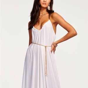Ramy‎ Brook Chain Trim Ryder Dress Ivory L